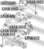 FEBEST LRAB-009 Control Arm-/Trailing Arm Bush